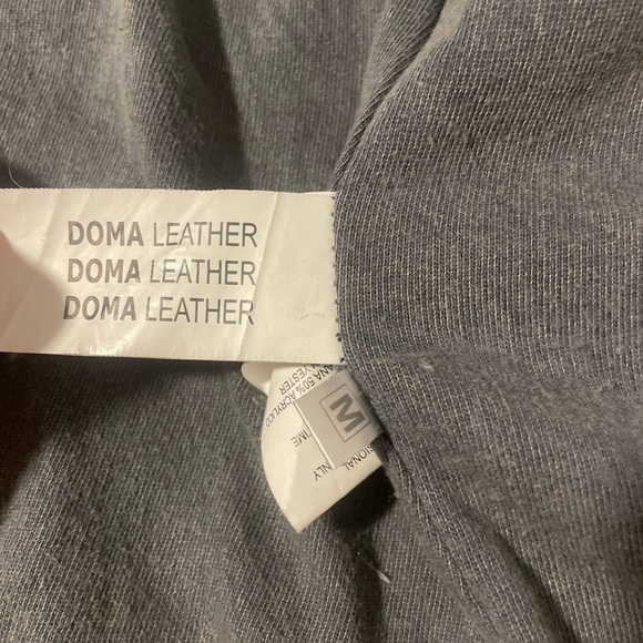 Doma Leather Black Leather Jacket Size Medium - Picture 5 of 7